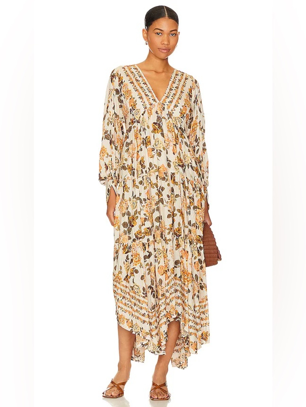 Free People Rows of Roses Maxi Dress
